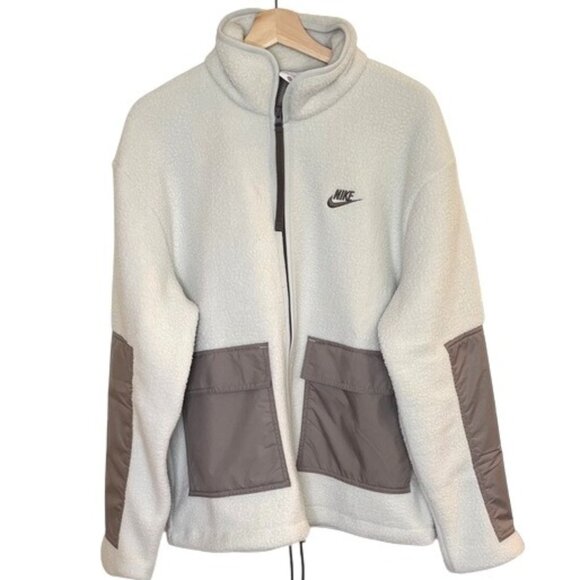 Nike Other - Nike Sportswear Sport Essentials Sherpa Fleece Full-Zip Jacket size M